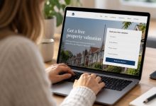first-party data estate agency website screen