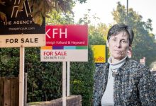 property market for sale signs Kate Faulkner