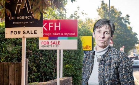 property market for sale signs Kate Faulkner