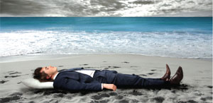 Agent on beach image