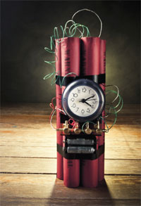 Ticking timebomb image