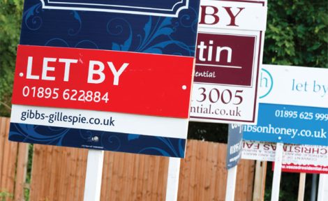 Sales and lettings boards image