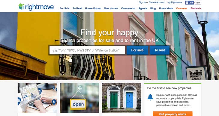 Rightmove screen shot image