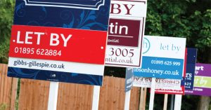 Sales and lettings boards image